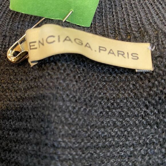 Balenciaga Paris long black cardigan sweater. Size 38 - Picture 4 of 7